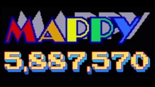 Mappy - 5,887,570 Completing All 256 Rounds Mame