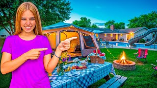 24 Horas Acampando En Mi Jardín El Mundo De Indy