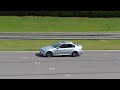 Melissa's E92 M3 3-4 shift on front straight at Barber's Motorsports Park