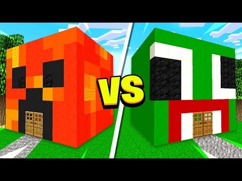 MINECRAFT PRESTONPLAYZ HOUSE vs UNSPEAKABLE HOUSE!