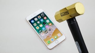 Iphone 8 Plus Hammer & Knife Scratch Test