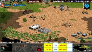 AoE 22 Random Đức Anh, Văn Hải vs Xuân Thứ, Quốc Việt Ngày 13-8-2018