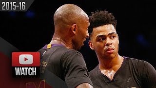 Kobe Bryant & Dangelo Russell Full Highlights At Nets 2015.11.06 - Sick