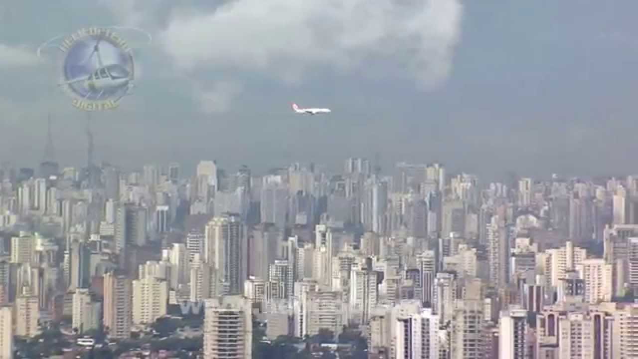 Spectacular landing at Congonhas Airport, Sao Paulo ...