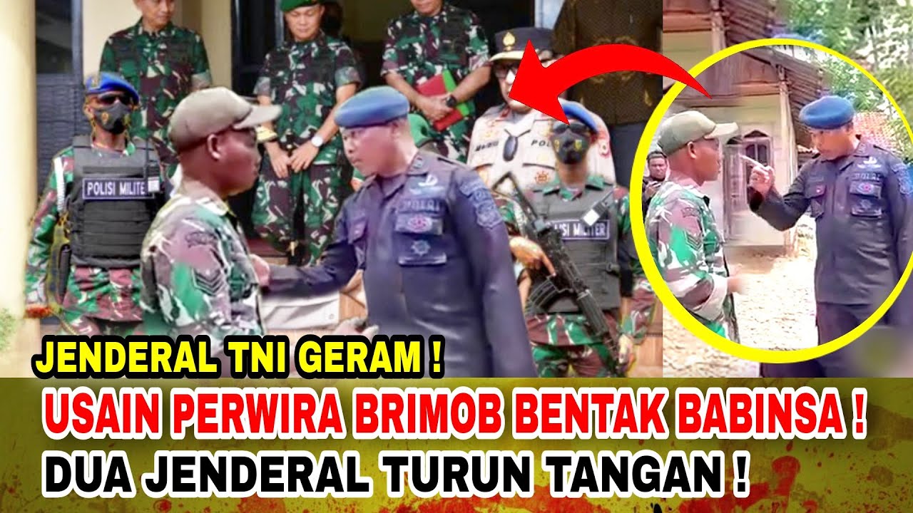 BRIMOB OFFICERS FOLLOW BABINSA! TWO GENERALS DOWN BRIMOB OFFICERS FOLLOW BABINSA! TWO GENERALS DOWN