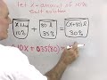 Algebra Word Problem: Mixture