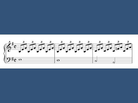 Easy piano sheet music, Moonlight Sonata, free sheet music for piano