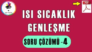 Isı ve Sıcaklık Soru Çözümü -4 | Genleşme | PDF | TYT Fizik