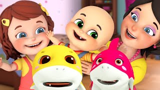 The wheels on the bus, Baby Shark doo doo doo | nursery rhymes compilation by Jugnu Kids