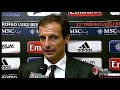 Allegri: 'Great the spirit of the team, it's a shame for Cassano'