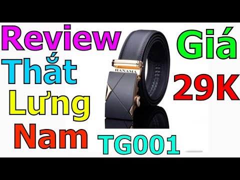 Trên tay thắt lưng nam TG001 Tốt trong tầm giá
