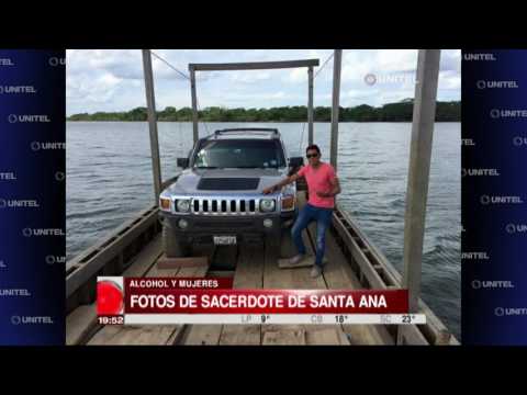 Germán Sosa es el sacerdote de Santa Ana que aparece con alcohol y mujeres