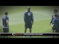 Super Mario's training punishment - Italy team-mates flick Balotelli's ears!