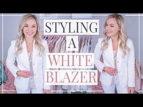 7 WAYS to WEAR a WHITE BLAZER | How to STYLE BASICS | Shannon Sullivan