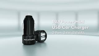 Ravpower Car Charger Ismart 2 Port Car Charger, Minimum Size Maximum Speed Vc006