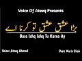 Bara Ishq Ishq Tu Karna Ain | Punjabi Poetry | Waris Shah | Short Sufi Kalam