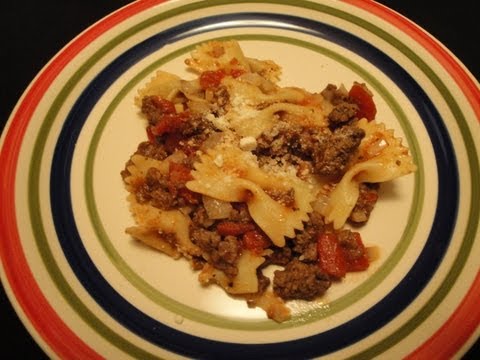 Video Bow Tie Pasta Recipes With Ground Beef