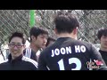 20130413 Kim Hyun Joong fancam @ FC Avengers soccer match - 슛돌이 우주신 ^^