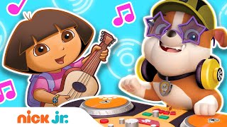 Dj Rubbles Pawesome Music Playlist W Dora & Blaze Dance Songs For Kids Nick Jr.