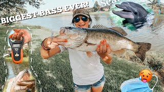 A Day At SeaWorld, Catching HUGE Bass | FL trip VLOG