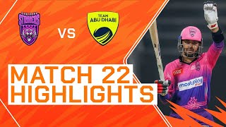 2023 Abu Dhabi T10, Match 22 Highlights: