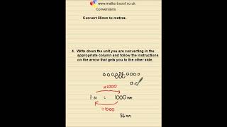 Conversions between units Foundation GCSE