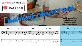 Neil Young - Heart Of Gold (Bass Cover With Tabs)