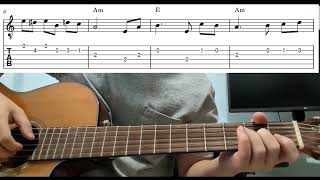 Fur Elise (Ludwig van Beethoven) - Easy Beginner Guitar Tab With Playthrough Tut