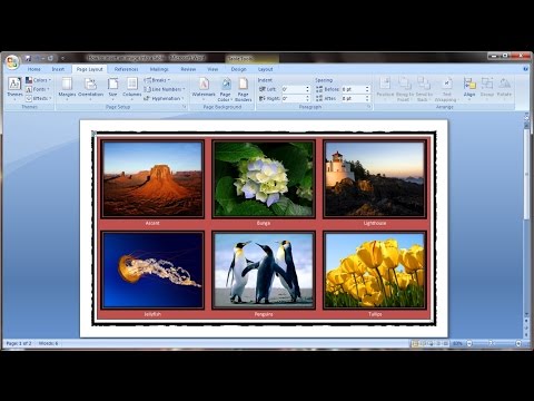 Microsoft word tutorial |How to insert images into word document table