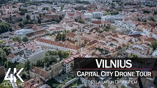 4K½ Hour Drone Film Vilnius - Lithuania Ultra Hd Chillout For 2160P Ambient Uhd Tv
