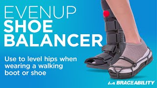Evenup Shoe Balancer Leveler Leveler For Uneven Hips When Wearing A Walking Boot
