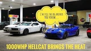 H/C Viper vs 1000whp Hellcat, Whipple 5.0, TT 5.0, HCI C6Z, E85 C7Z
