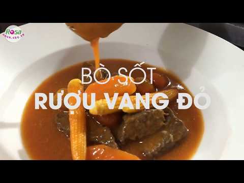 Bò sốt rượu vang đỏ