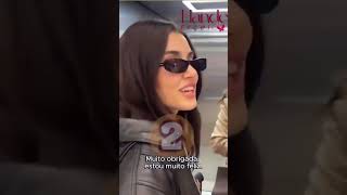 Hande Erçel At The Airport Arriving In Türkiye From Her Trip To Morocco.
