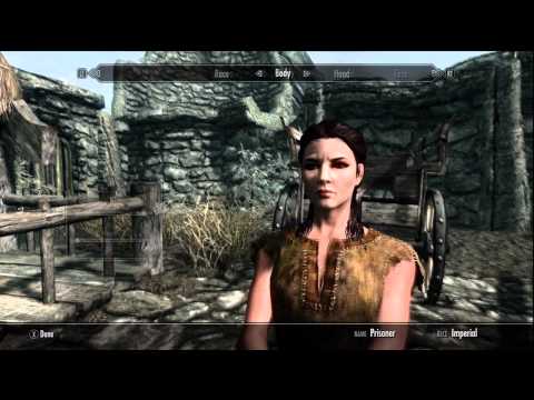 Skyrim Character Creation Gameplay | How To Make &amp; Do ...