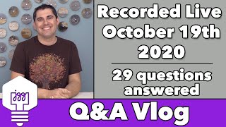 Q&A Vlog Oct '20 - 29 questions answered