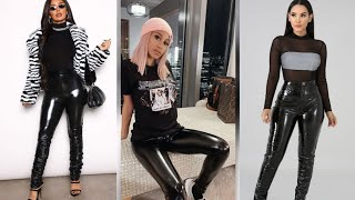 Very Elegant Latex Leggings Outfit Designs Latex Leggings Outfit For Women