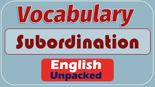 Subordination