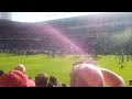 Fc Groningen - AZ  Toeschouwers betreden veld