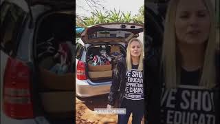 Giving Shoes in Zimbabwe