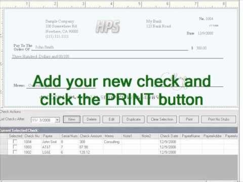 free check writer software