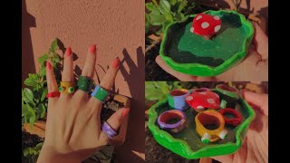 Ki̇lden Yüzük Ve Taki Tabaği Yaptim Clay Art