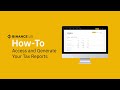 Binance.US | How-To Download Tax Forms 1099-MISC and 1042-S