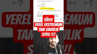 Türevin Geometrik Yorumu Sınav Ayarında Soru
