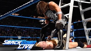 James Ellsworth Vs Wwe World Champion Aj Styles- Contract Ladder Match Smackdown Live, Nov 22, 2016