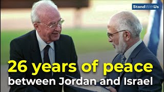 26 years of peace between Jordan and Israel