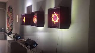 Strobe Sculptures from the Everything is Connected exhibition