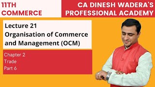 Lecture 21: Trade- Unit 2 - Part 6 - 11th Commerce