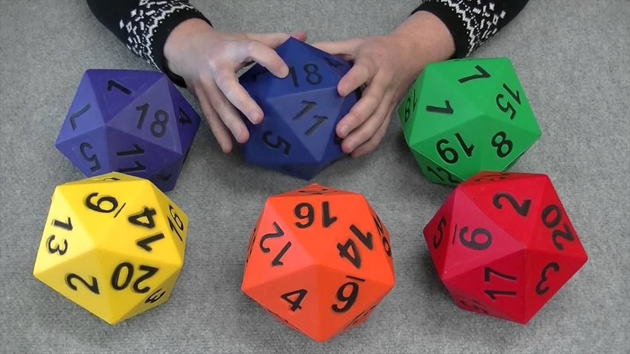 Adult playing dice