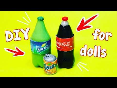 Как сделать колу для кукол Как сделать колу для кукол